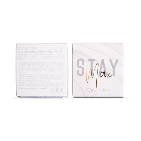 Staymax® Smooth Eyeliner Gel #01 MIDNIGHT BLACK - Focallure™ Arabia