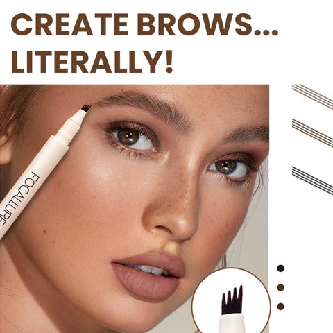 Fluffmax® Forked Brow Pen #1 NATURAL GRAY - Focallure™ Arabia