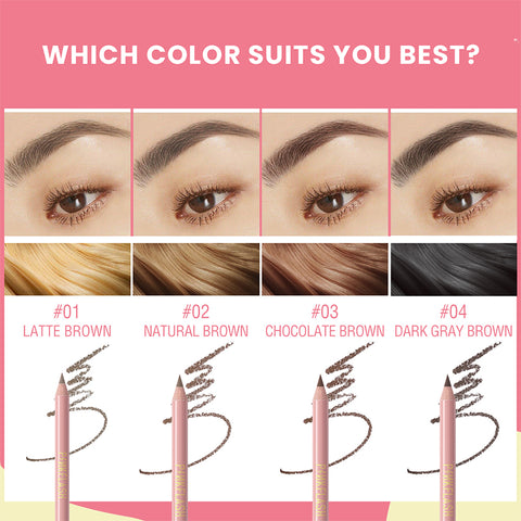Emoji® Eyebrow Pencil #04 DARK GRAY BROWN - Focallure™ Arabia