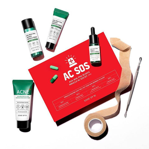 AHA-BHA-PHA 30 days Miracle AC SOS Kit - Focallure™ Arabia