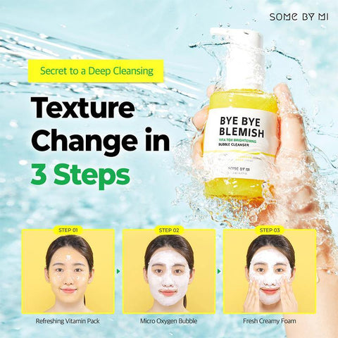 Bye Bye Blemish Vita Tox Brightening Bubble Cleanser - Focallure™ Arabia