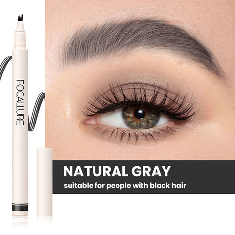 Fluffmax® Forked Brow Pen #1 NATURAL GRAY - Focallure™ Arabia