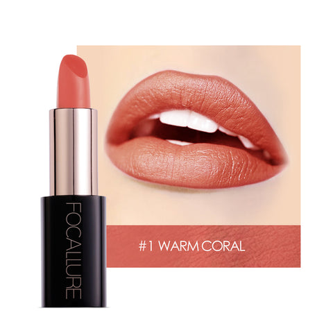Focallure™ Lacquer Lipstick #01 WARM CORAL - Focallure™ Arabia