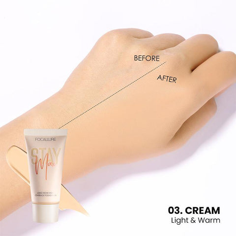 Staymax® Lasting Matte Foundation #03 CREAM - Focallure™ Arabia