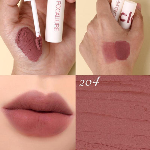 Clay® Velvet Matte Lip Mousse #204 - Focallure™ Arabia