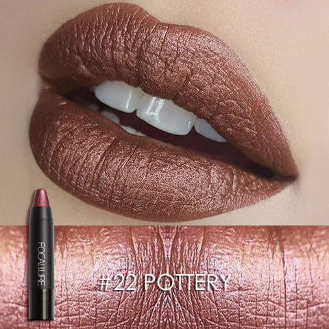 Focallure™ Metallic Lip Crayon #22 POTTERY - Focallure™ Arabia