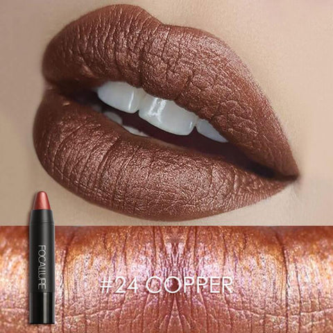 Focallure™ Metallic Lip Crayon #24 COPPER - Focallure™ Arabia