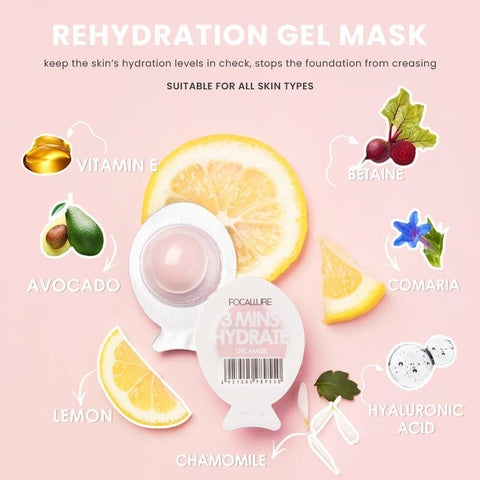 3 Mins Hydrate® Twin-Core Gel Mask - Focallure™ Arabia