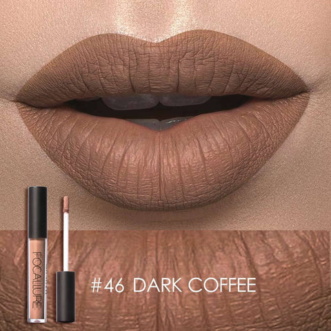 Ultra Chic Lips® Matte Liquid Lipstick #46 DARK COFFEE - Focallure™ Arabia