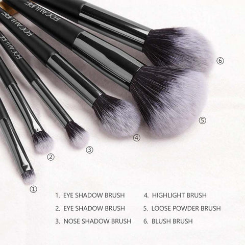 Focallure™ 6 Makeup Brushes Set - Focallure™ Arabia