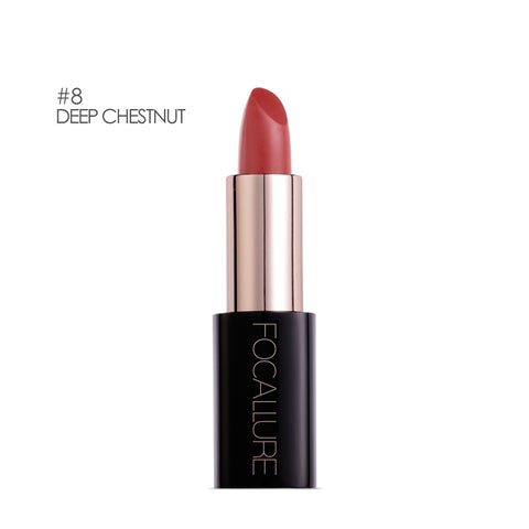 Focallure™ Lacquer Lipstick #08 DEEP CHESTNUT - Focallure™ Arabia