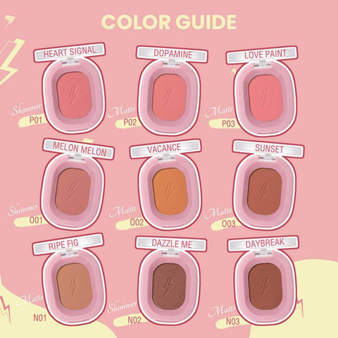 Chic Cheeks® Blush Single #P02 DOPAMINE - Focallure™ Arabia
