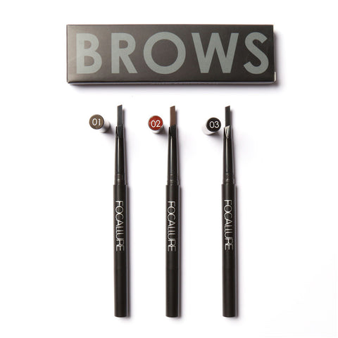 Double Take® Auto Brow Pen #03 BLACK - Focallure™ Arabia