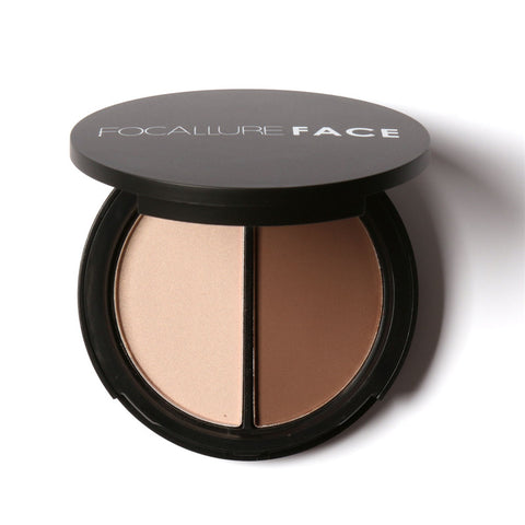 Face® Contour & Highlighter Duo #02 NATURAL SHIMMER - Focallure™ Arabia