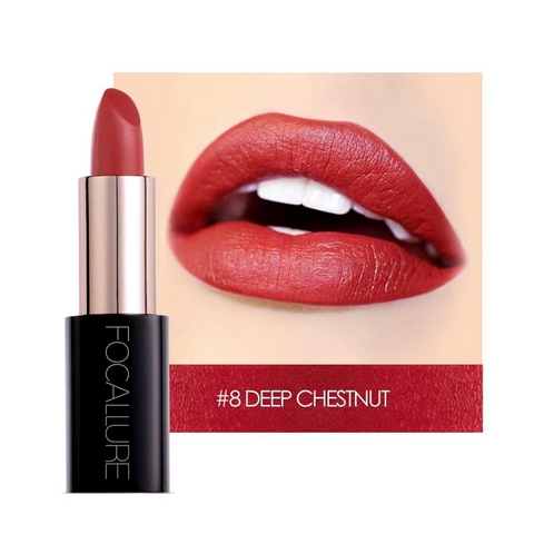 Focallure™ Lacquer Lipstick #08 DEEP CHESTNUT - Focallure™ Arabia