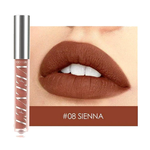 Velvet® Matte Liquid Lipstick #08 SIENNA - Focallure™ Arabia